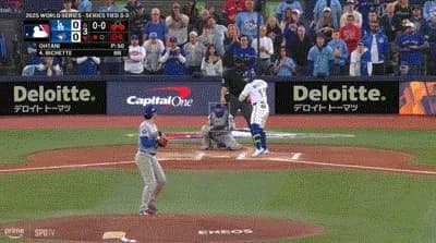 【WS第7戦】大谷翔平、3回にビシェットに3ランホームランを打たれ先制を許す…3回途中3失点で降板