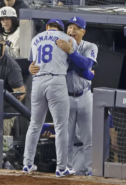 ロバーツ監督 第７戦志願の山本由伸に「私が見てきた中で最も強い選手の１人」「肉体的な話を超えている」指揮官として「特別なことだと思う」