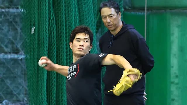 カープ斉藤優汰を黒田博樹が指導「来季活躍できなかったら終わり」