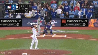 【WS第7戦】大谷翔平、第一打席でセンター前ヒット！！！！！！！！！！！！