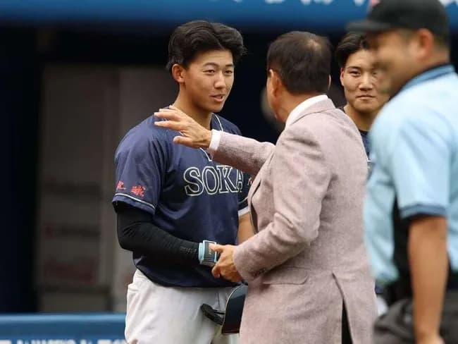 阪神D1位・立石正広、虎の若大将や！原辰徳氏から「500発指令」すぐさま〝虎1号〟弾！！