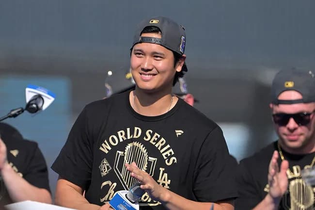 大谷「I'm ready to get another ring next year.(来年もう一つのリングを手にする準備はできている)」