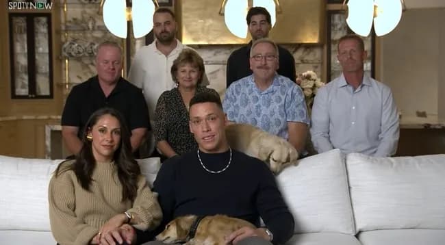 【朗報】アーロン・ジャッジの犬(ジャッジーヌ)、めっちゃジャッジに懐いてる