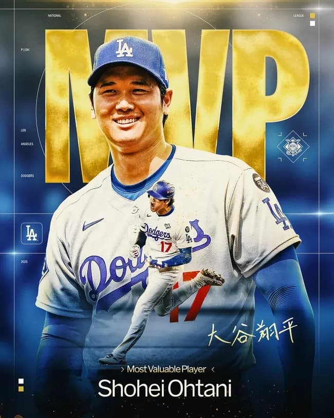 【朗報】大谷翔平さん4度目のMVP受賞(満票)WWWWWWWWWWWWWWWWWWWWWWWWW