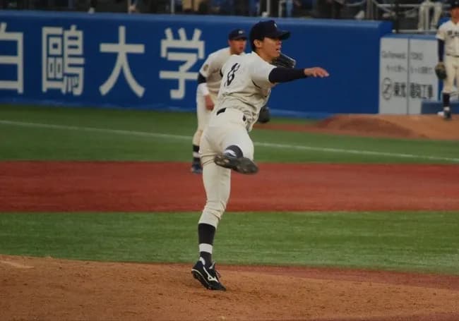 ドラフトで3人指名された明治大が初戦敗退、毛利140km前後小島4打数ノーヒット大川5失点