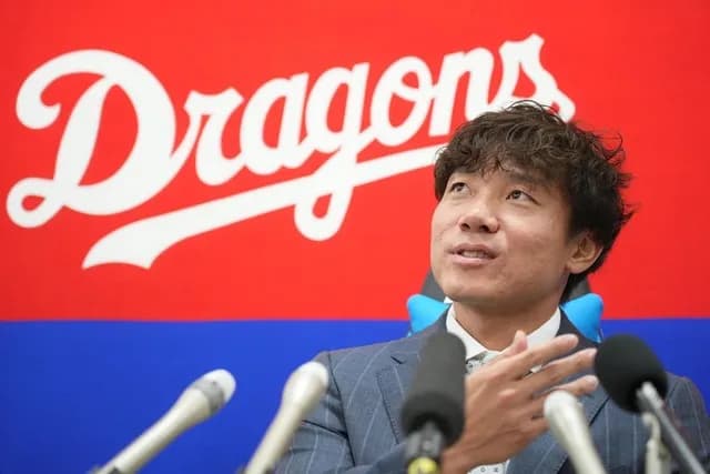 大島洋平(40) 2年連続の大減俸　2.5億円 → 1億円 → 6000万円