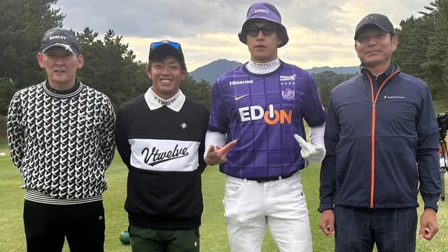 柳田悠岐、サンフレッチェ広島のユニフォームでゴルフｗｗｗ