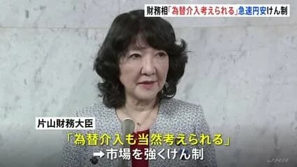 片山財務相、ようやく為替介入示唆ｗｗｗｗｗｗｗｗｗｗ