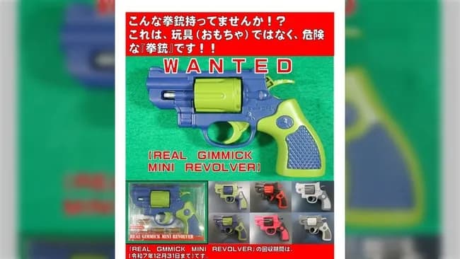 警察が回収を呼びかけているおもちゃの銃を警察署に提出に来た男性を書類送検