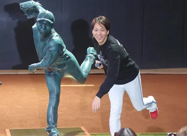 日本ハム宮西の等身大立像、ガチで完成するｗｗｗｗｗｗｗ