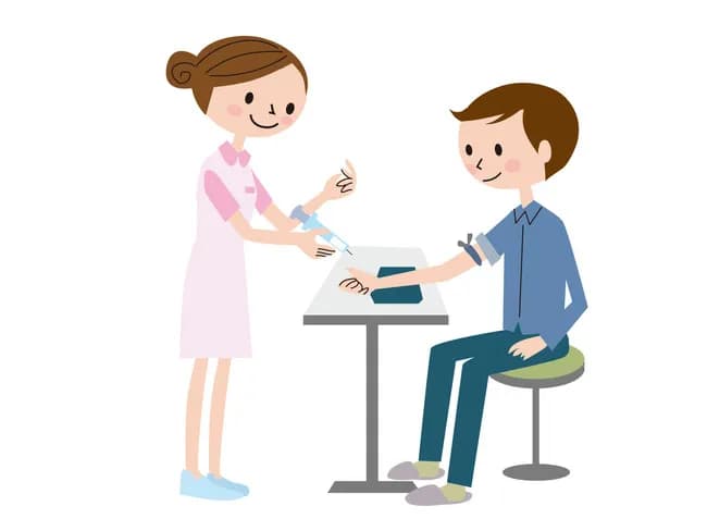 採血ワイ（頼むぞ…！！） 若くてかわいい女「こんにちはー(笑顔)」