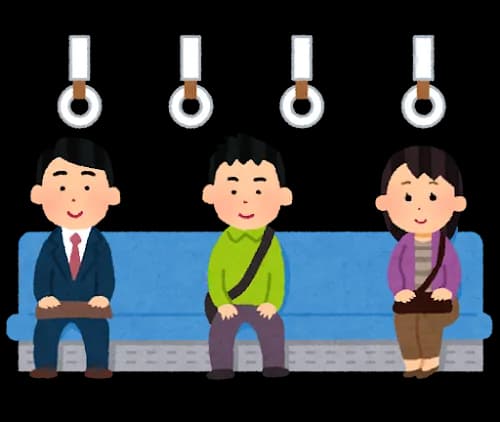 電車で隣にエロいJKきたときのお前らの顔を絵文字で