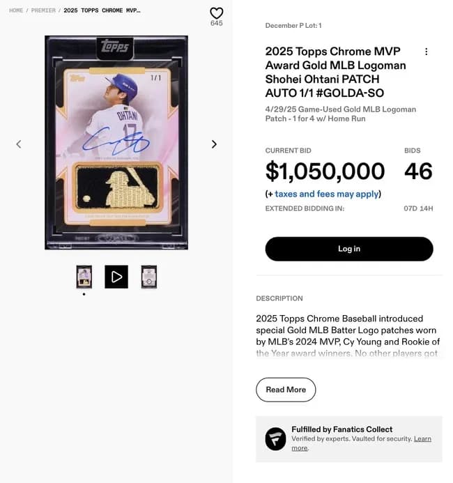 【悲報】サッカー遠藤航のスパイク←応募なし、大谷翔平のカード←1.6億円超え