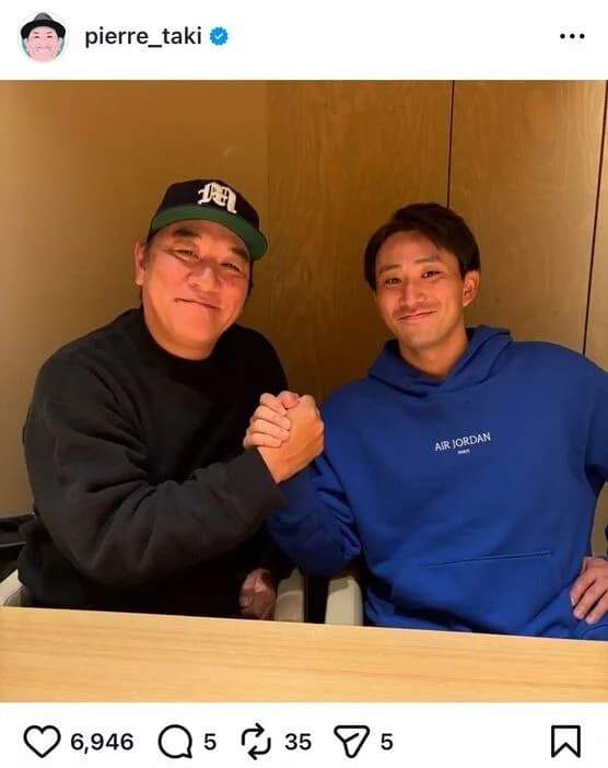 ピエール瀧さん、家族で寿司屋に行ったら隣の席にアノ人が！