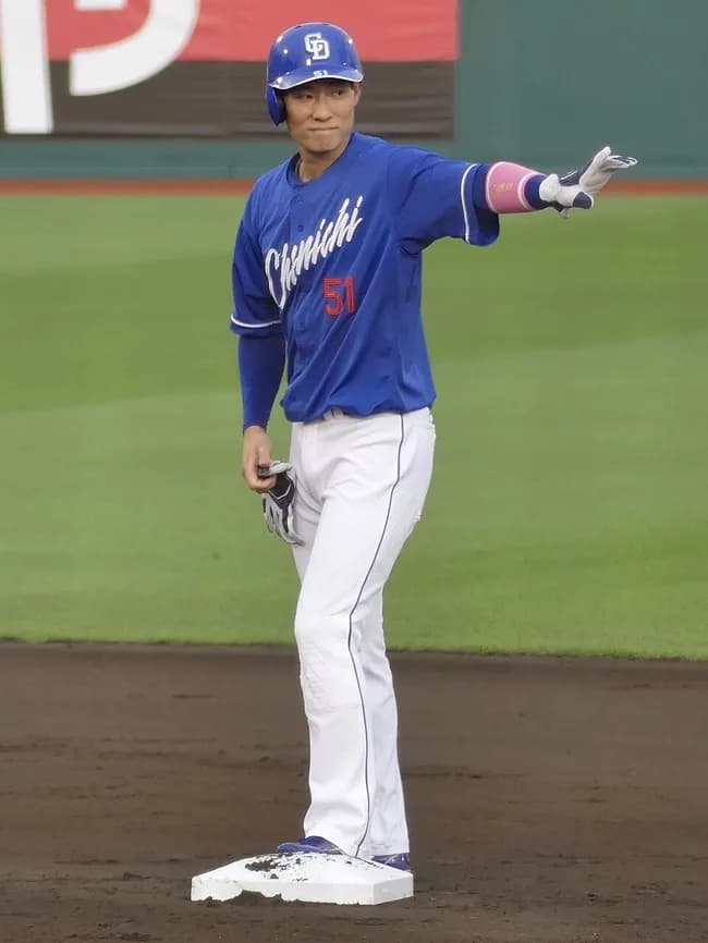 中日上林.270 17本52打点27盗塁OPS737 1700万→いくらが妥当？