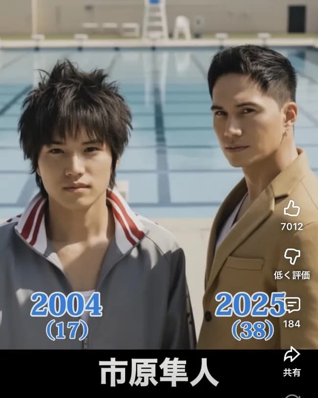 市原隼人の20年前と現在貼っとくわ