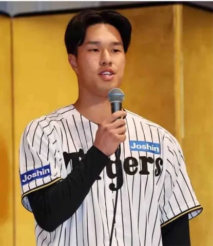 【阪神】ドラ３岡城快生、初タテジマの感想は？「学ランを初めて着た時の感じが…」背番号は34