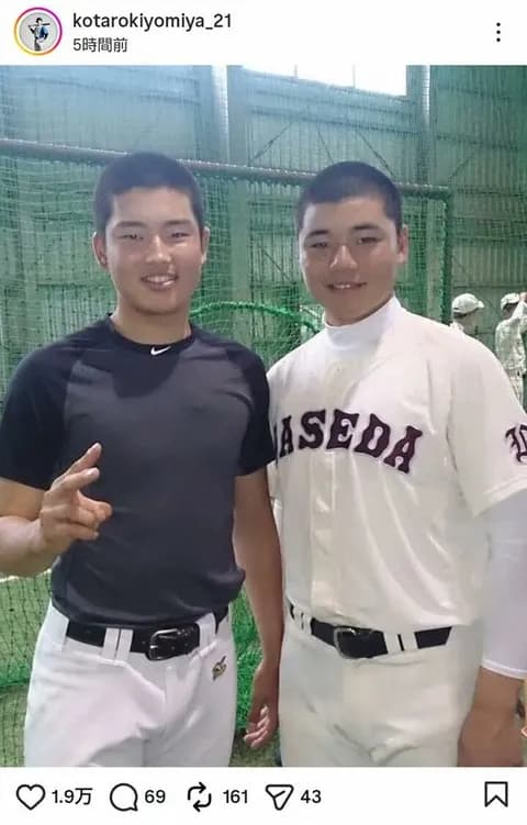 【日本ハム】清宮幸太郎　「おれもがんばるぜ！」Wソックスと契約合意の同学年・村上宗隆にエール