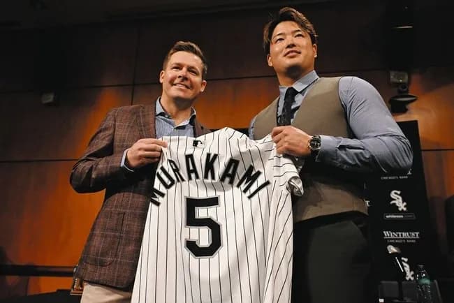【朗報】村上宗隆、シカゴホワイトソックスのファン選手メディアに熱烈大歓迎される