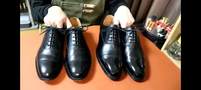 【画像】140000円の革靴と14000円の革靴の見た目の違いがヤバい…