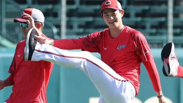 カープ岡本、肉体改造に着手！｢150~170球くらい投げられる体に」