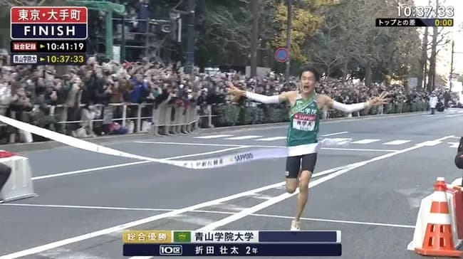 【箱根駅伝】青学大が史上初２度目の３連覇　9度目の総合V　原晋監督の「輝け大作戦」は大成功