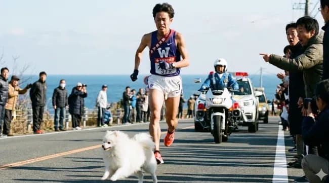 【朗報】箱根駅伝中にポメラニアン乱入選手「犬に罪はない」