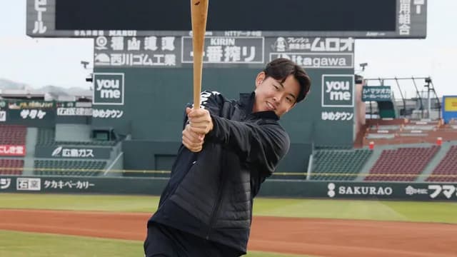 カープドラ1平川蓮、スイングが豪快過ぎてちなCの期待高まる！