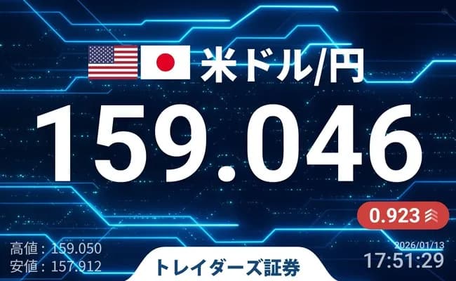 1ドル159円突破