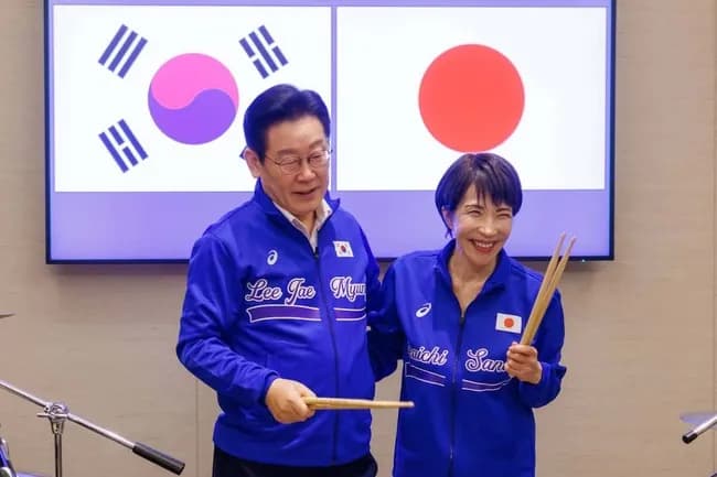 李在明大統領、高市総理のパフォーマンスに、ニコニコで付き合ってくれる