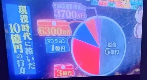 画像　10億稼いで10億使いきったプロ野球選手の使い道の内訳www