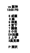 DeNA 二軍練習試合のスタメン　6番三塁に小田、先発は深沢凰介！