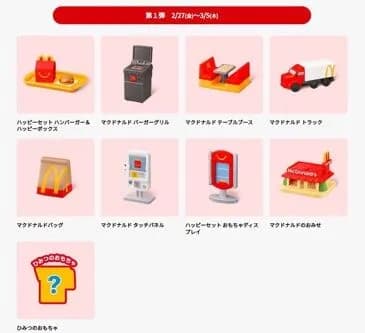 【悲報】次のハッピーセット、おもちゃが良すぎて何回も食べないといけない