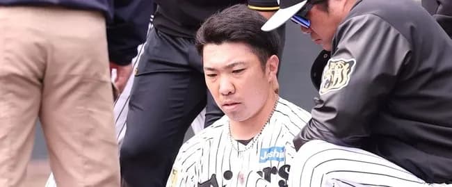 阪神石井、アキレス腱断裂