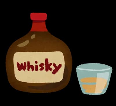 ウイスキー伊達飲んでる