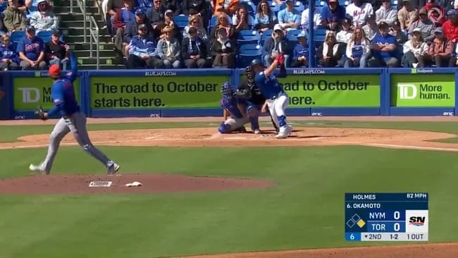 【朗報】岡本和真、オープン戦でメジャー第一号ホームラン！！！！！！！！