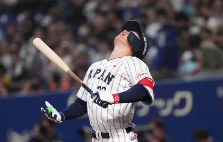 森下翔太、フリー打撃で大谷翔平のフォーム再現