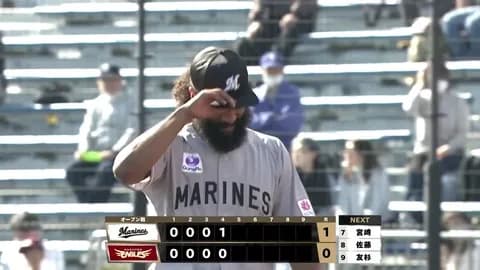 先発ジャクソン、4イニングを69球ノーヒットピッチング！