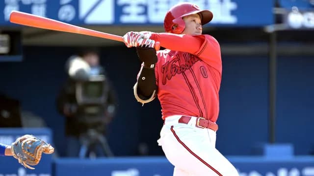 カープドラ3勝田成、1号2ランホームラン！猛打賞4打点4出塁！！