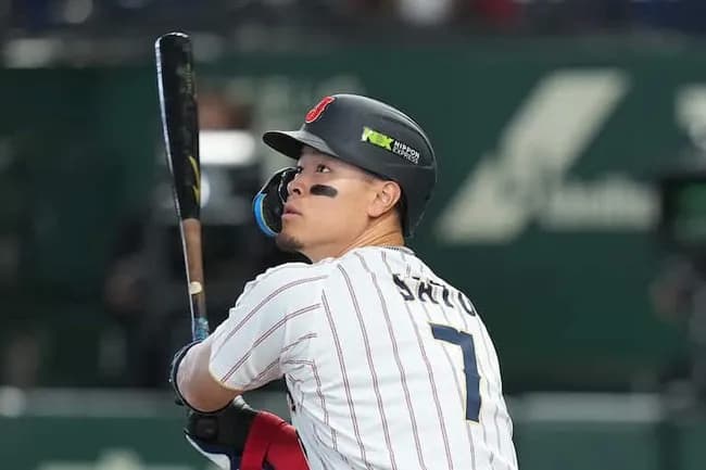 侍ジャパン、２番佐藤輝明！！！近藤はスタメンを外れる