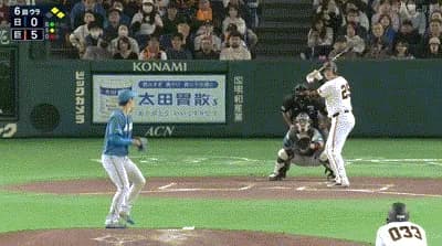 【巨人対日本ハムオープン戦】巨人・ダルベック、日本ハム・玉井からオープン戦第1号3ランホームラン！！！！！！！！！！！！！！！！！！