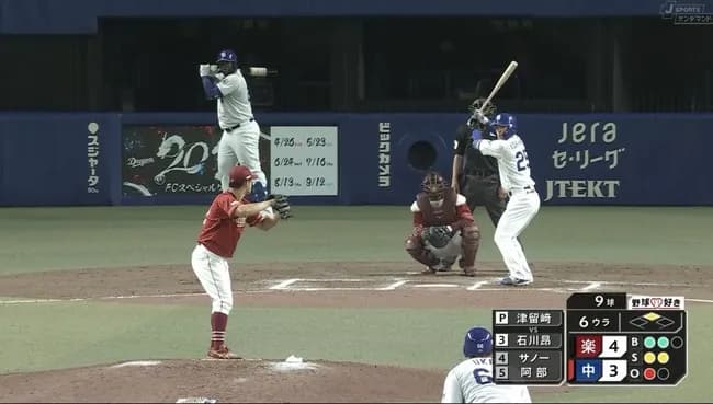 【画像】中日・サノーさん、ネクストサークルからめっちゃ出るｗｗｗｗｗｗｗ