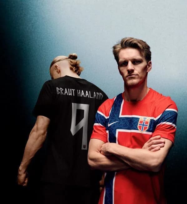 【画像】ノルウェー代表、W杯ユニフォーム発表。ガチでカッコよすぎる