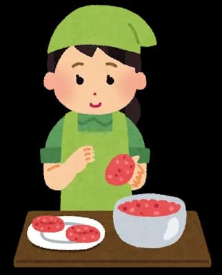 【画像】ハンバーグは楕円形より「円形」が美しくて良いよな