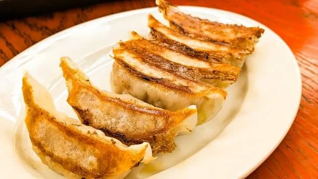 日本焼き餃子(下は焼き餃子、上は蒸し餃子です)←天才過ぎない？