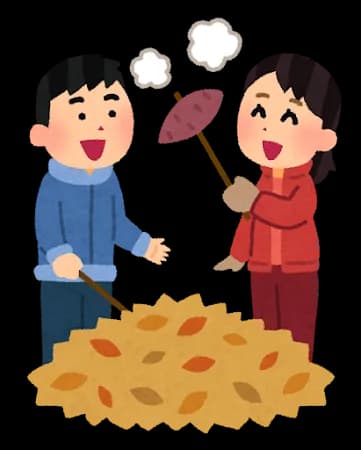 焚き火で焼き芋を作るプロいる？