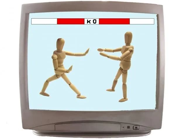 格闘ゲームって体力0でいきなり倒れるのおかしない？