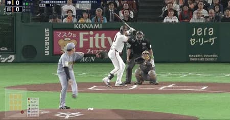 【速報】巨人キャベッジ、NPB2026年第1号ホームラン！！！！
