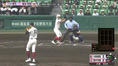 【センバツ決勝・智弁学園対大阪桐蔭】智弁学園、6回裏に逢坂悠誠のホームランで同点に追いつく！！！！！！！！！！！！！
