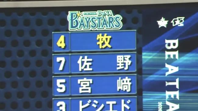 【朗報】DeNA相川新監督の奇策『1番・牧秀悟』が大成功